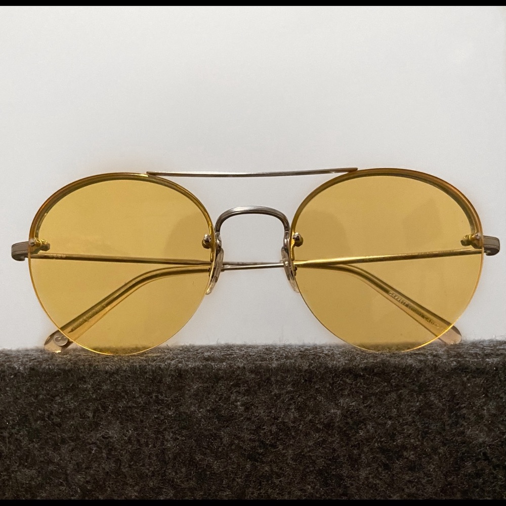 Garrett Leight California Beaumont Glasses- Yellow